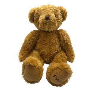 FAO Schwartz Brown Teddy Bear Plush Toy 11" Sitting Height 2016 Toys R US Toy